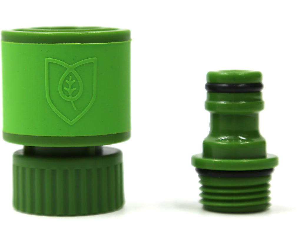 QUICK DISCONNECT SET | 3/4" GHT X 1/2” FPT CONNECTS FLORA BUBBLER TO FLORA VALVE OR 3/4" MPT PIPE FITTING