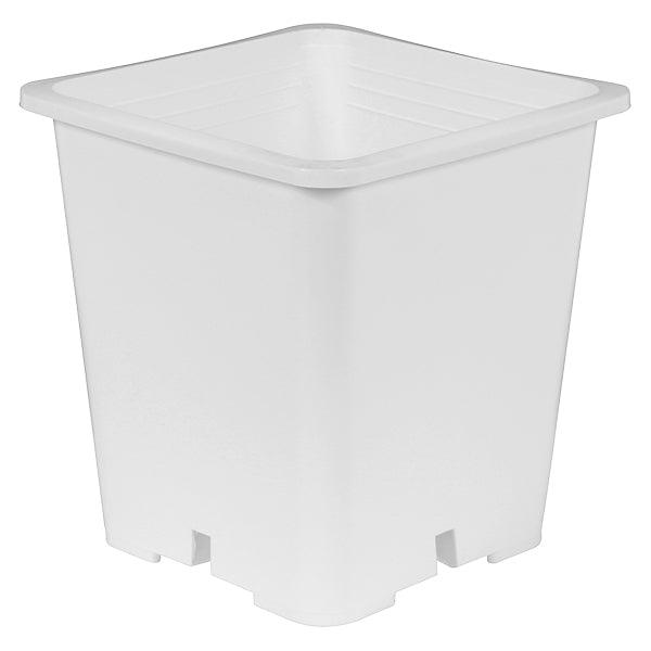Gro Pro Premium White Square Pot 6 in x 6 in x 8 in