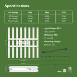 700W FULL SPECTRUM LED GROW LIGHT WITH CUSTOM DIODES | 120V