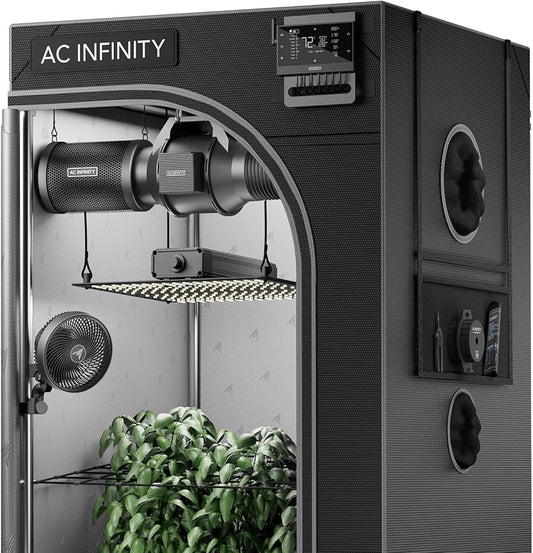 AI Grow Tent System 2x4, Integrated Controls with Dynamic AI, 2-Plant Kit