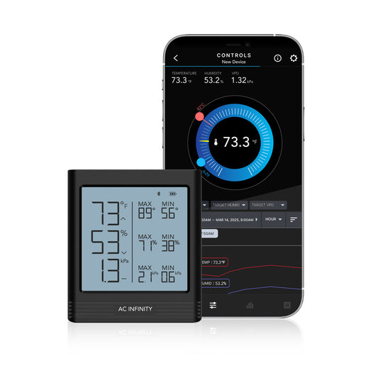 AC-INFINITY Smart Thermo-Hygrometer B2 with Integrated Sensor
