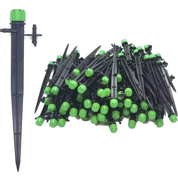 One Stop Outdoor Universal 1/4" Drip Emitter to 1/4" Tubing Adjustable Flow