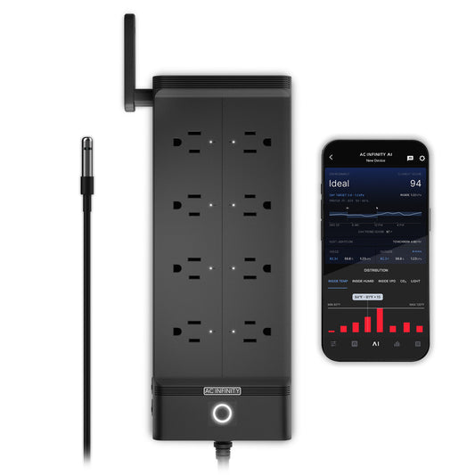 AC-Infinity Outlet AI+, Environment Controller 8-Outlet, with VPD Sensor