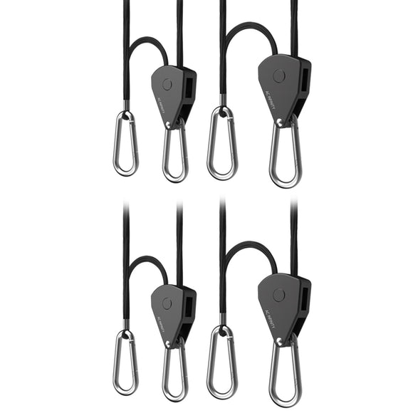 AC-Infinity Heavy-Duty Adjustable Rope Clip Hanger, Two Pairs