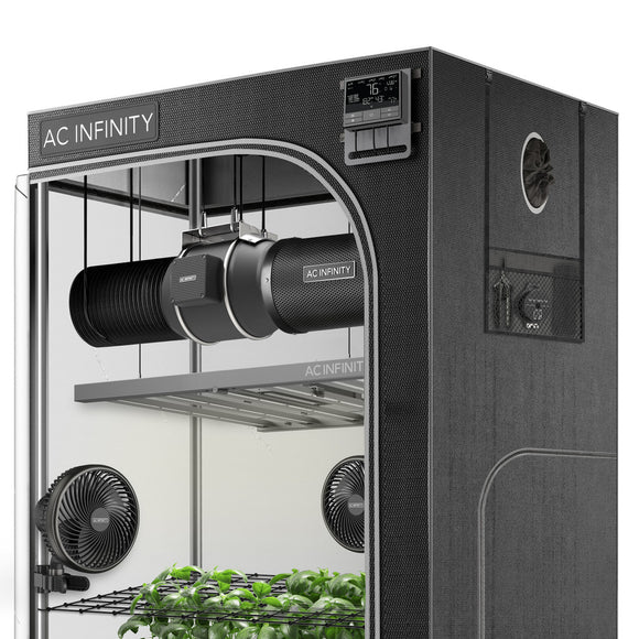 ADVANCE GROW TENT SYSTEM PRO, WIFI-INTEGRATED CONTROLS TO AUTOMATE VENTILATION, CIRCULATION, FULL SPECTRUM LM301H EVO LED GROW LIGHT