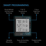 CLOUDCOM B1, Smart Thermo-Hygrometer with Data App, 12 ft. Sensor Probe