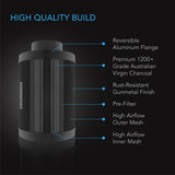 AC Infinity DUCT CARBON FILTER, AUSTRALIAN CHARCOAL