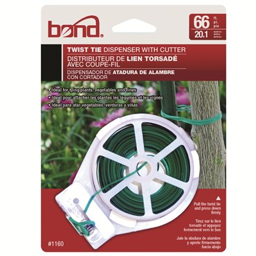 Bond Plastic Coated Twist Tie - 66ft Roll