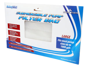 Active Aqua Submersible Pump Filter Bag, 10.5" x 13.125"