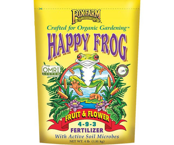 FoxFarm Happy Frog Fruit & Flower Fertilizer, 4 lb bag