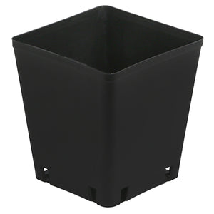 Gro Pro Black Plastic Square Pot 5 x 5 x 5.25 in